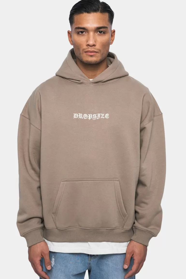 Best Dropsize Heavy Oversize Crime Hoodie Silver Mink