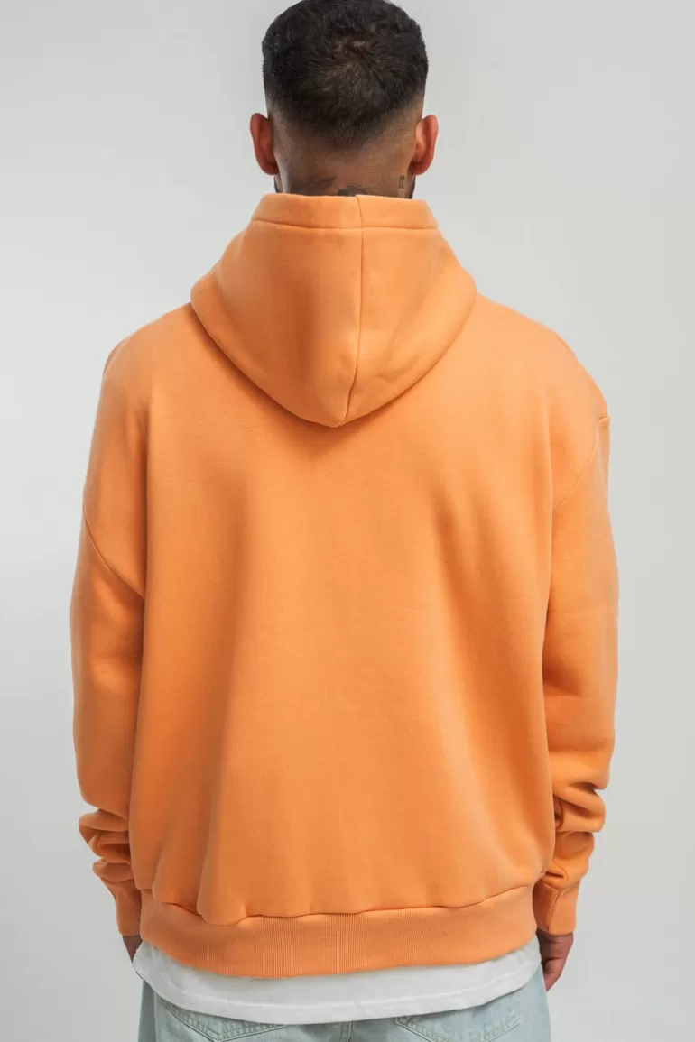 Hot Dropsize Heavy Oversize Embo Hoodie Coral