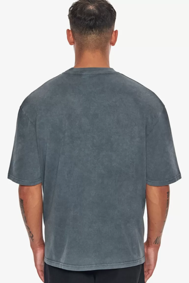 Best Sale Dropsize Heavy Oversize Logo Puffer Print T-Shirt Washed Grey