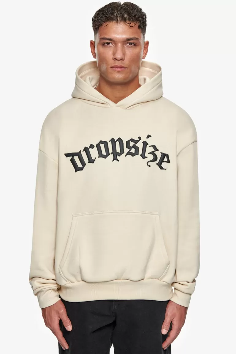 Best Dropsize Super Heavy Oversize Future Is Ours Hoodie Coconut/Black
