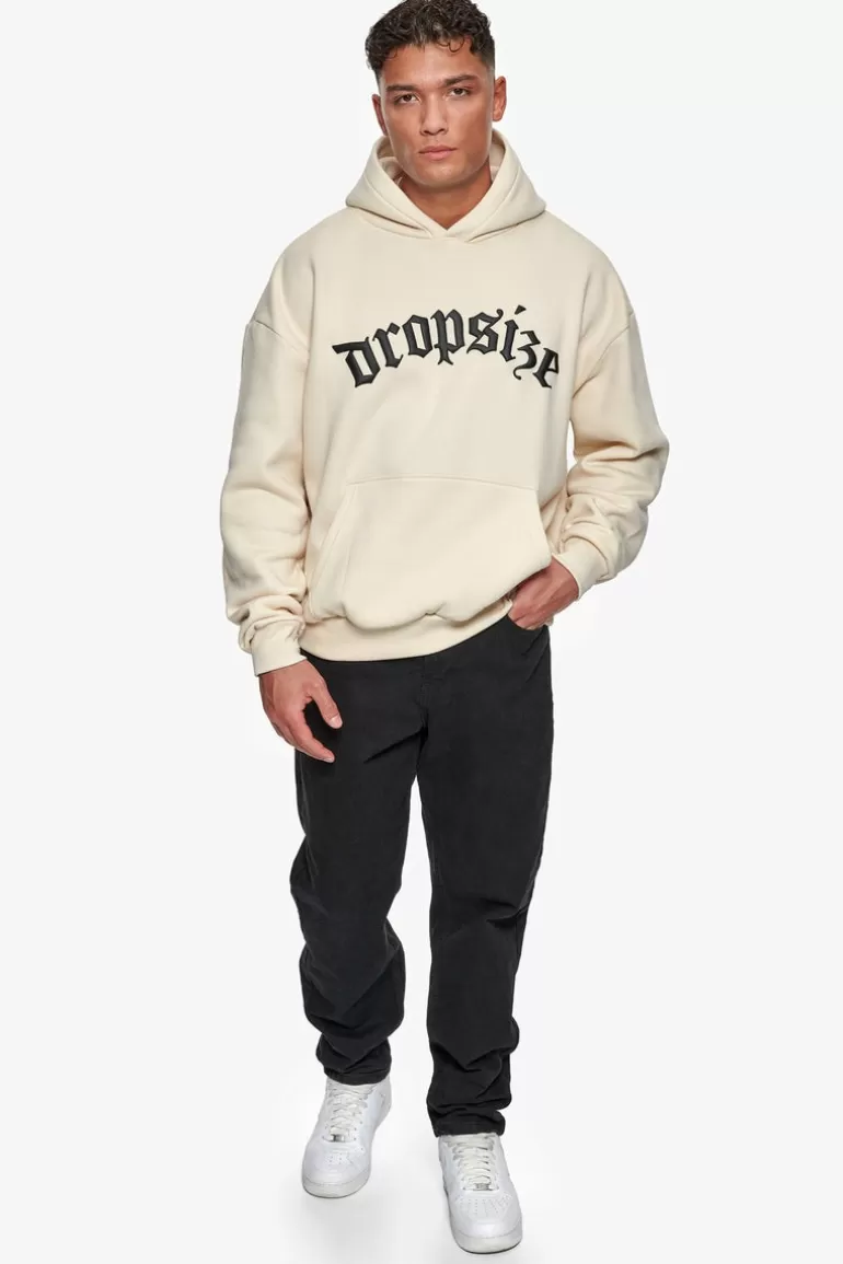 Best Dropsize Super Heavy Oversize Future Is Ours Hoodie Coconut/Black