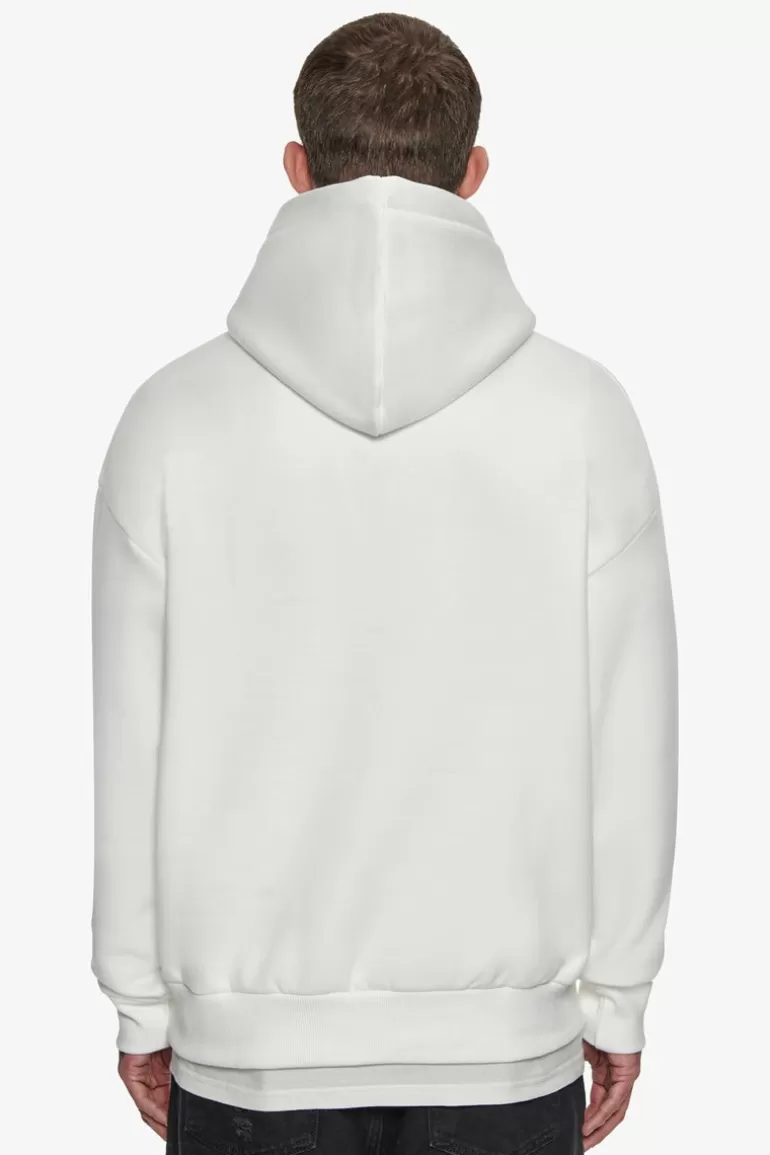 Sale Dropsize Super Heavy Oversize Smooth Logo Hoodie Cream White