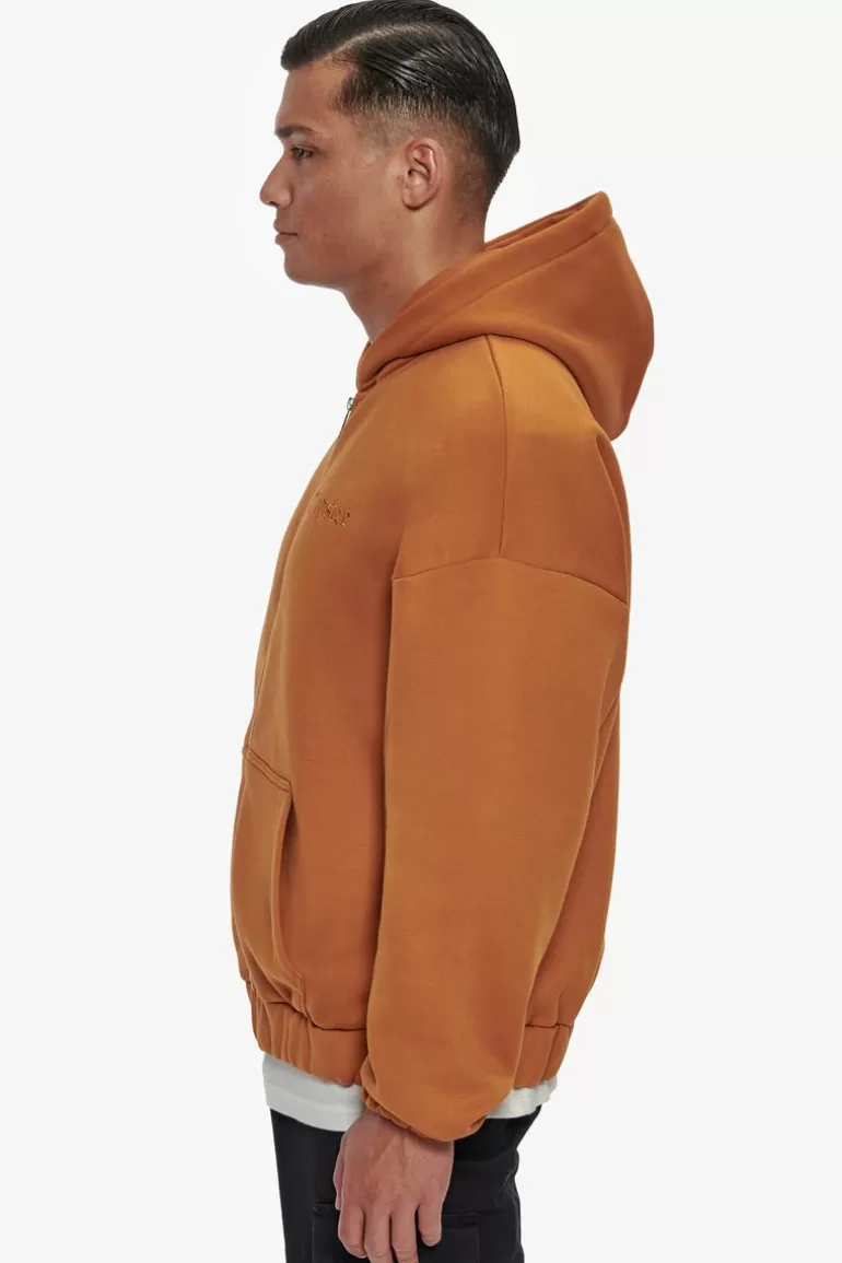 Best Dropsize Super Heavy Oversized Zip-Hoodie Pumpkin Spice